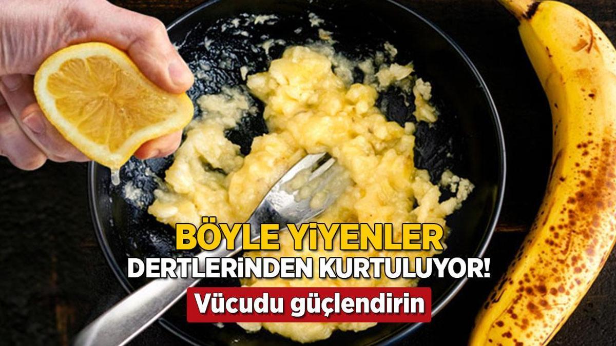 Muza limon sıkıp yiyen fişek gibi oluyor, bu dert onlarda kalmıyor! Muza limon sıkıp yemek neye iyi gelir?